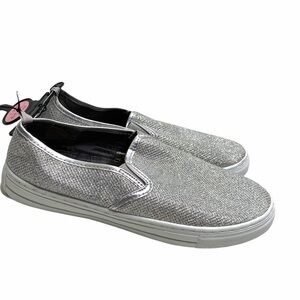 brand new! slip on silver sparkle sneaker